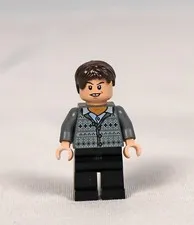 LEGO Neville Longbottom Minifigure hp129 Gray Sweater Hogwarts Set 4867 2011