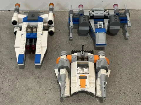 LEGO Star Wars Microfighters 100% Builds Only 75074 75125 75160 No Instructions