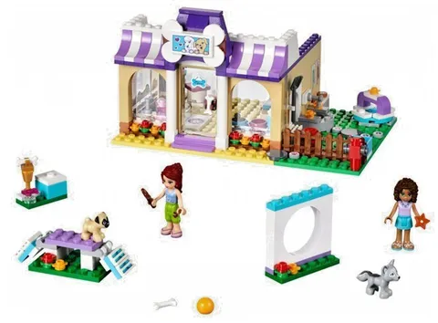 Lego 41124 Friends Heartlake Puppy Daycare Set. 2 Characters, 2 Pets ***READ***