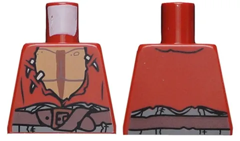 LEGO® Part 973pb0874 - Torso PotC Vest Torn with Bare Chest