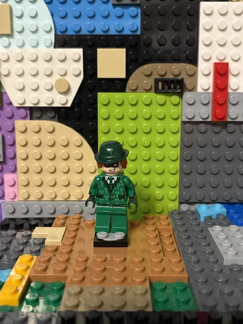 LEGO® The Riddler Minifigure Suit & Tie Hat w/ Hair Batman Movie - 70903 - sh334