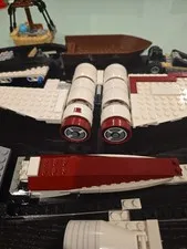 Genuine LEGO 1.5 lb Bulk Lot Partial Builds Boat Space Vehicle Parts Pieces...