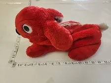 Vintage 1984 LEGO Duplo Red Plush Bunny Zipper Bag Rabbit Bag & Keychain Pull