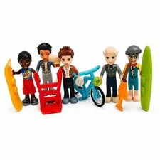 LEGO Friends Male Mini Dolls Lot 5 Boy Figures Accessories Replacement