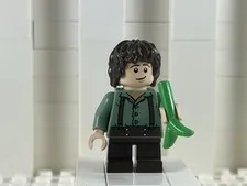 LEGO LOTR Lord of Rings GREEN FRODO BAGGINS - An Unexpected Journey Minifigure