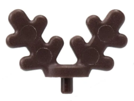 Lego Dark Brown Minifigure, Antlers with Small Pin inv.565