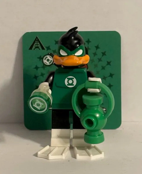 LEGO DC Comics Duck Lantern / Green Loontern Custom Minifigure