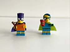 LEGO The Simpsons Bartman & Fallout Boy Minifigures Lot Series 2 sim028 sim032