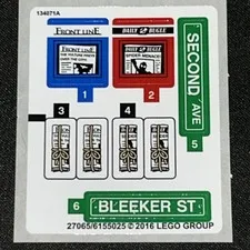 Lego New Sticker Sheet SPIDER-MAN GHOST RIDER Team Up   #76058