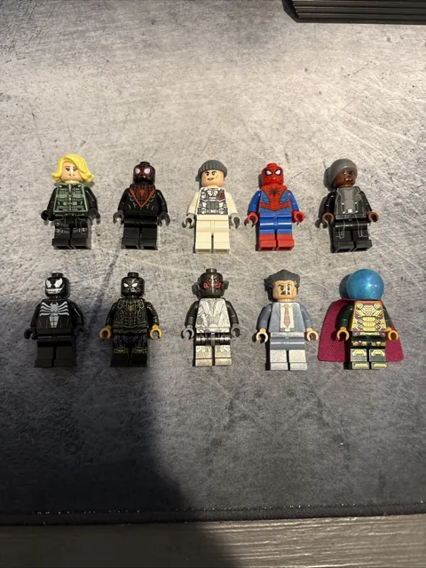 Lego Marvel Super Heroes And Spiderman Lot Of 10 Minifigures