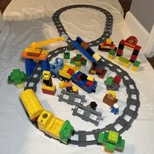 HTF WORKS Lego Duplo Legoville Deluxe Train Set Incomplete Plus Extras Motorized