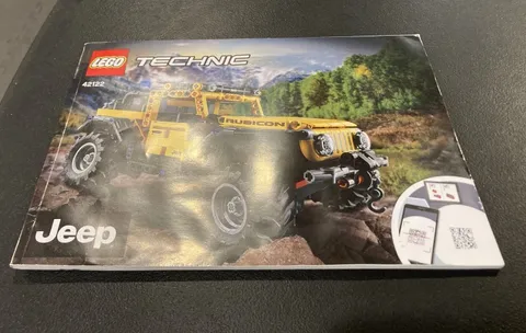 Lego Technic 42122 Jeep Wrangler MANUAL ONLY NO BRICKS Or Parts Lot 37