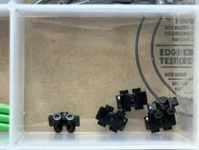 LEGO Parts - Black Minifigure Footgear Roller Skate - No 11253 - QTY 5