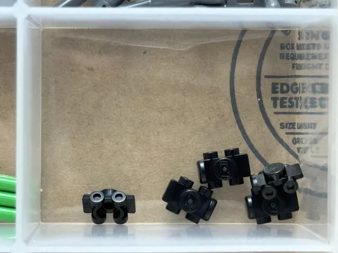 LEGO Parts - Black Minifigure Footgear Roller Skate - No 11253 - QTY 5