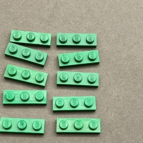 Lego 3623 Green Replacement Parts Pieces Lot of 10