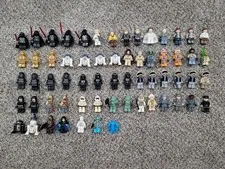 Lot of 63 LEGO Star Wars Minfigures Minifigs Used
