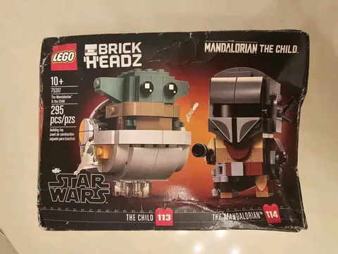 LEGO 75317  Star Wars BrickHeadz The Mandalorian & the Child New Sealed 295 Pcs