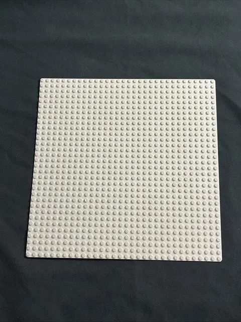 LEGO 4186 Baseplate Light Bluish Gray 48 Studs Vintage 15x15 inches Genuine