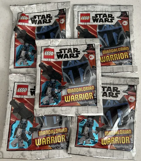 LEGO Star Wars Mandalorian Warrior Foil Bag (912286) - Sealed Lot Of 5