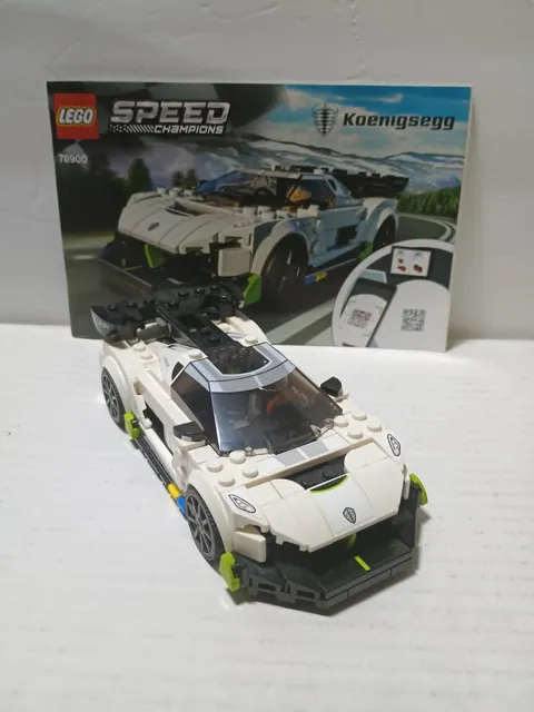 LEGO SPEED CHAMPIONS 76900 Koenigsegg Jesko Used Complete Retired W/ Manual