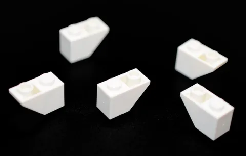 5 LEGO White 2x1 Inverted Slope 45° angle sloped brick angled 1x2 3665 366501