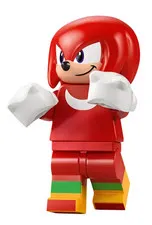 LEGO Knuckles Minifigure (Grin) son016 Sonic the Hedgehog Silver 77118 76995 NEW