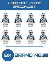 NEW LEGO Star Wars 501st Clone Specialist Minifigure Lot of 8x - sw1248