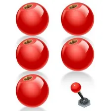 5pcs M12*40mm Red Bakelite Round Ball Handle, B Ball Knob...