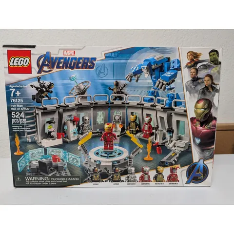 Lego Marvel Super Heroes Avengers 76125 Iron Man Hall of Armor Sealed 524 pc set