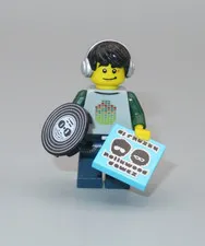 LEGO DJ vinyl record headphones music  minifigure Collectible series 8 CMF