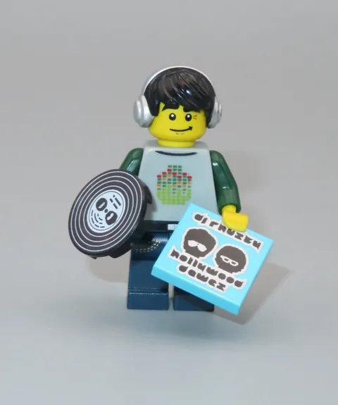 LEGO DJ vinyl record headphones music  minifigure Collectible series 8 CMF