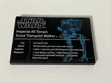 A  Lego Authentic AT-ST Nameplate !0174 56143 14 Pieces 4293490 GUC Sticker