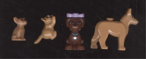 LEGO Friends Animal Dog Cat Minifigures Lot of 4
