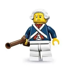 LEGO Series 10 Revolutionary Soldier 71001- 12- Retired 2013