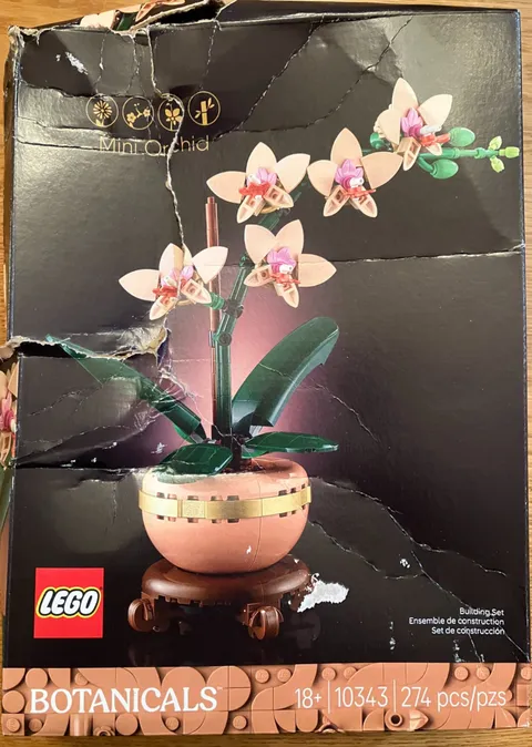 LEGO Botanicals: Mini Orchid (10343) - New - Damaged Box