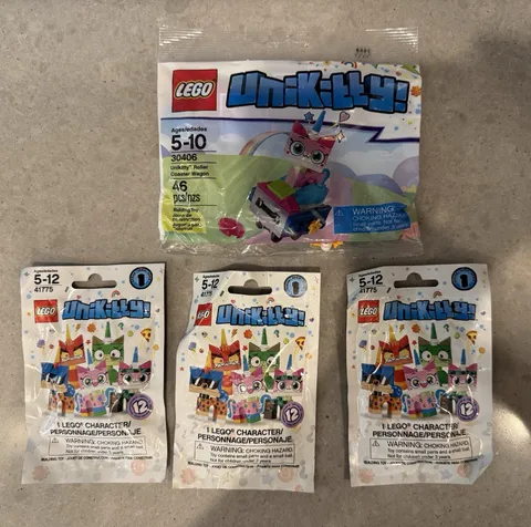 LEGO Unikitty!: Unikitty Roller Coaster Wagon (30406) And 3 New Minifig Packs