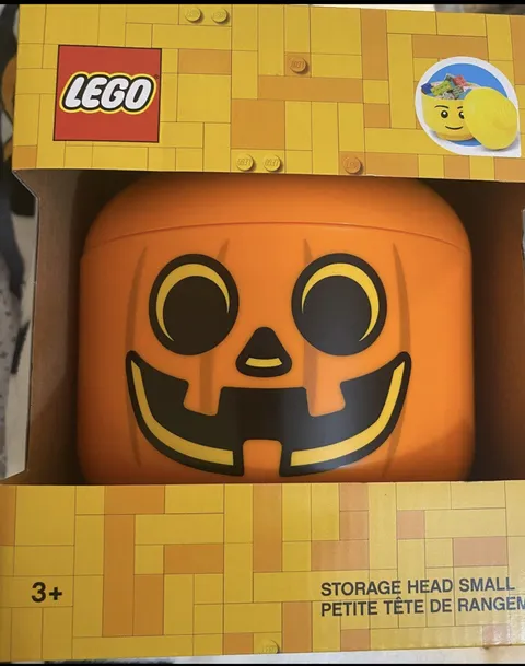 LEGO Halloween Pumpkin Storage Head Small Size Container NEW IN BOX