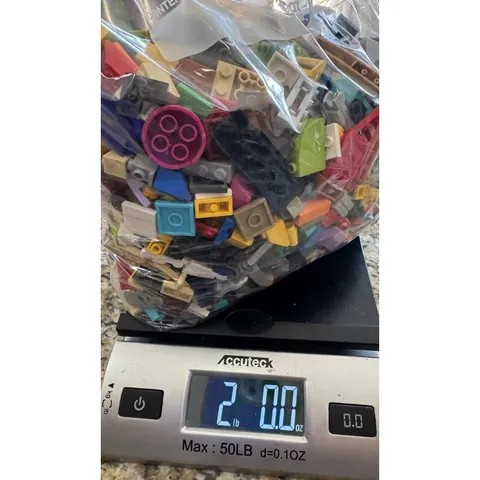 2 lbs Mixed LEGO Lot - Authentic Genuine Bricks Parts & Pieces Cleaned & Sorted