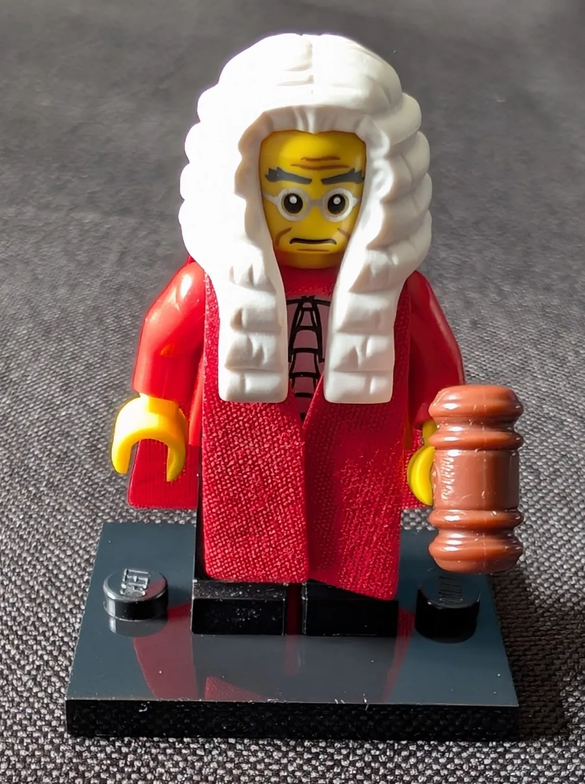 Lego Judge Minifigure Collectible Series 9 CMF Including Gavel, Robe, and Wig