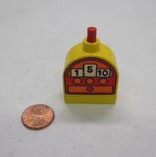 Vintage Lego Duplo TIMER BELL ALARM w/ NUMBERS Push for Sound Rings #2
