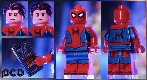 LEGO Marvel Phoenix Customs PCB Classic Arachnid Spider-Man NWH Minifigure