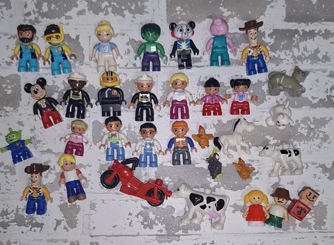 Lot of 25+ Lego Duplo Figures Animals Super Heroes Disney Toy Story
