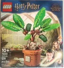 LEGO Harry Potter Mandrake 76433 Wizarding World Plant Display 579pcs New