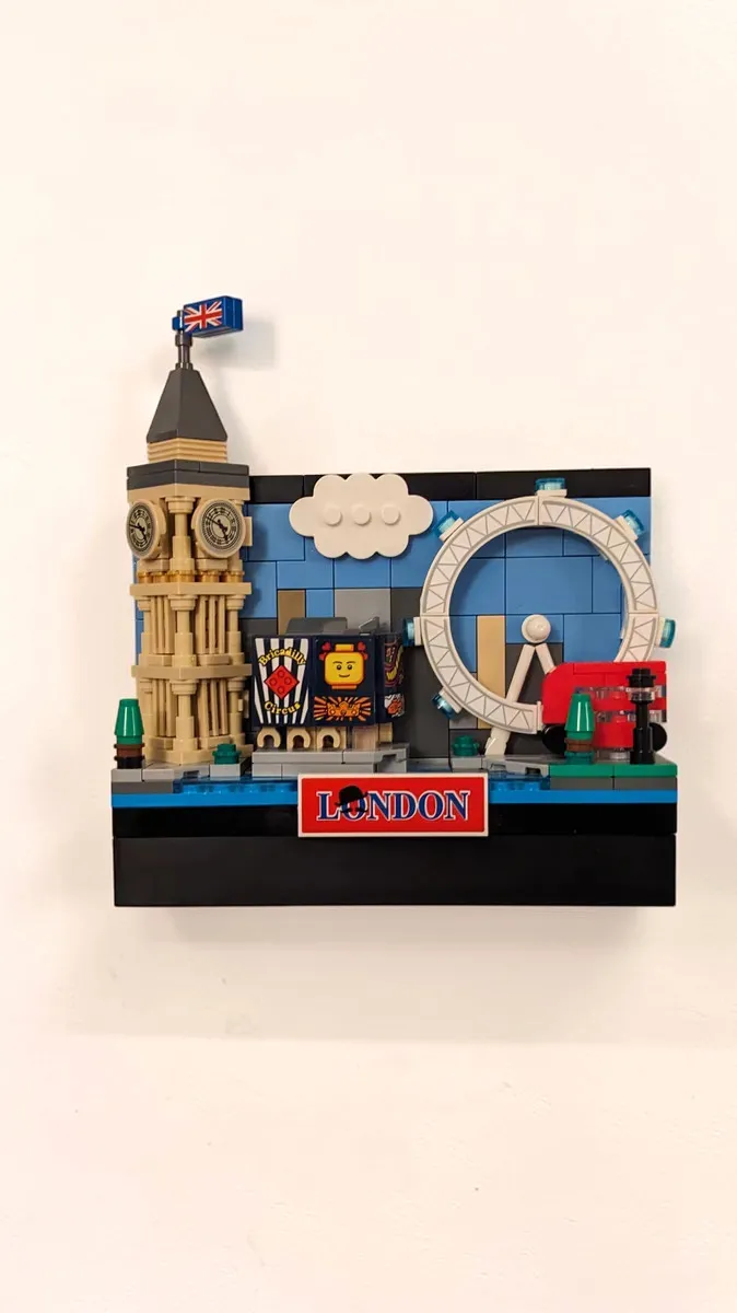Wall Mount Display for LEGO Postcards