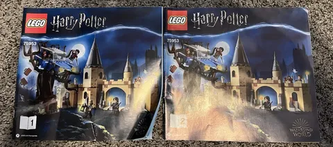 Lego Harry Potter Instructions Manuals 75953 Book 1 & 2 No Lego Pieces Included