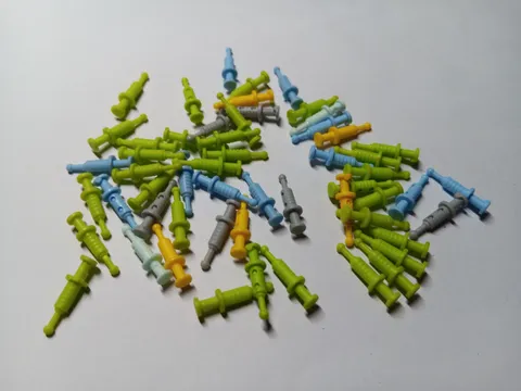LEGO BULK LOT OF 54 MINIFIGURE UTENSIL SYRINGE MIXED COLORS