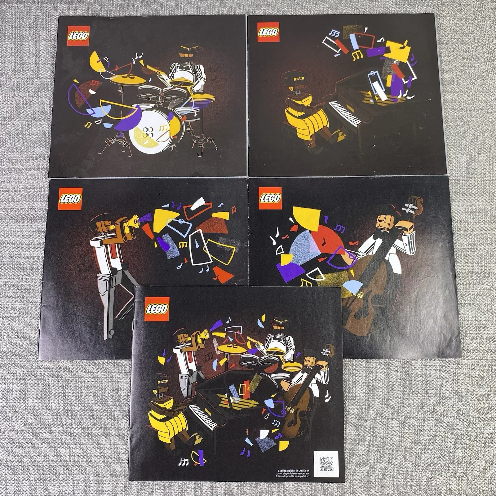 INSTRUCTIONS ONLY from LEGO 21334 Jazz Quartet All 5 Manuals ONLY