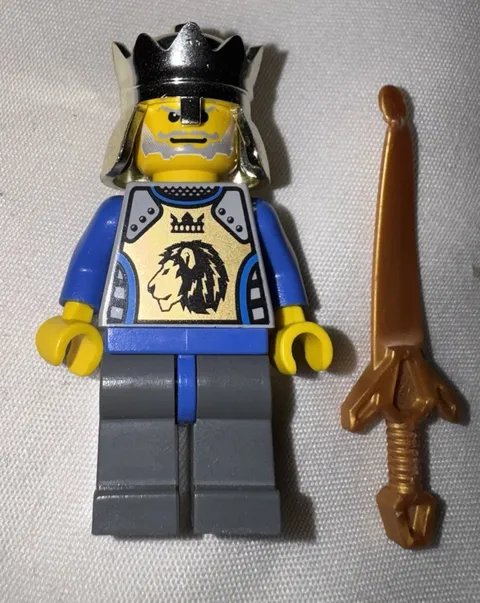 Lego King Mathias Minifigure Castle Knight's Kingdom II 8781 8875 8779 Minifig