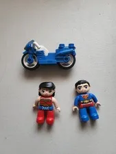 LEGO Duplo Wonder Woman & Superman W Bike Figures DC Comics Free Shipping