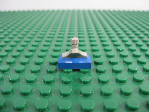 1979 LEGO Blue Tap 1 x 2 Base w Old Gray Spout Space Technic 483 920 8860#69c01